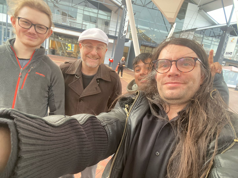 A photo of the Xequals Team during an Urbantics mission