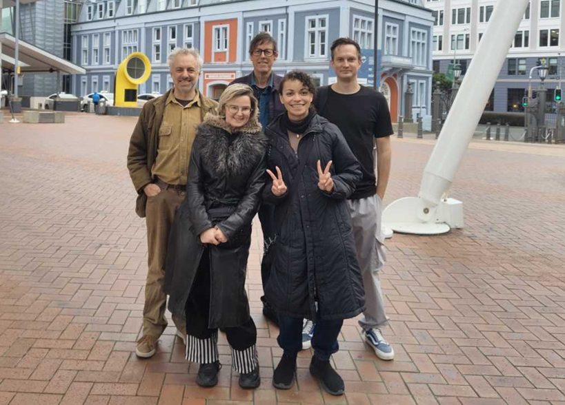 A photo of the Xequals Team during an Urbantics mission