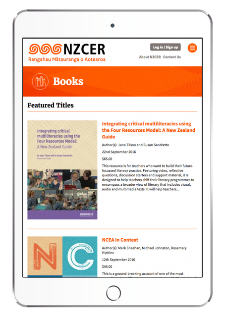 NZCER Website Screenshot 2