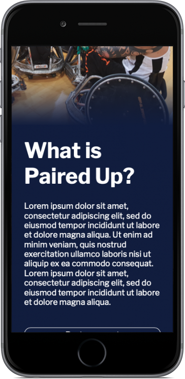 Paired Up Programme Homepage Mobile