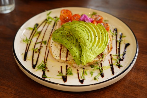 avo on toast from the lab